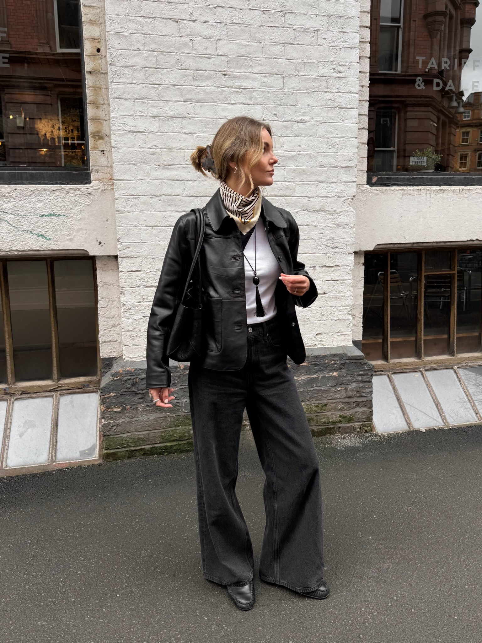 I’m slowly swapping over the knit scarfs for the silk ones because I’m desperate for spring now please! 🖤 

#LTKeurope #LTKuk #LTKspring