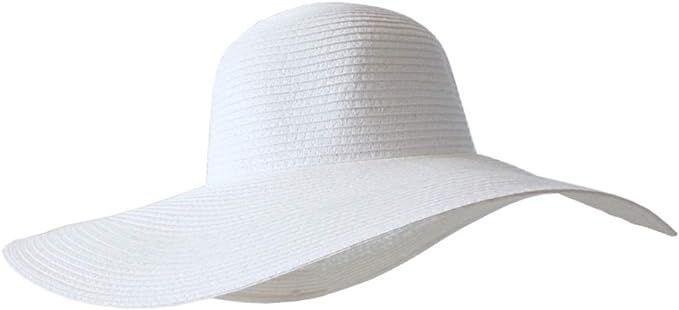 Womens Floppy Straw Hat Wide Brim Foldable Packable Braid Cap UV Protection Summer Gardening Hiki... | Amazon (US)