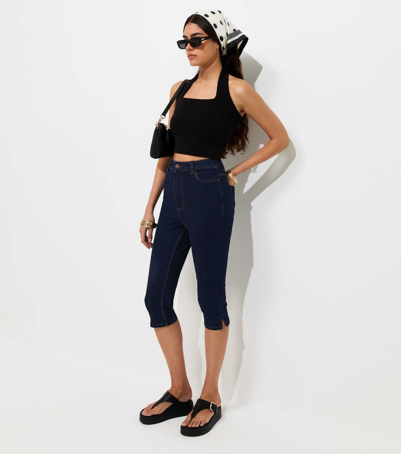 Indigo Wash Denim Capri Trousers | New Look | New Look (UK)
