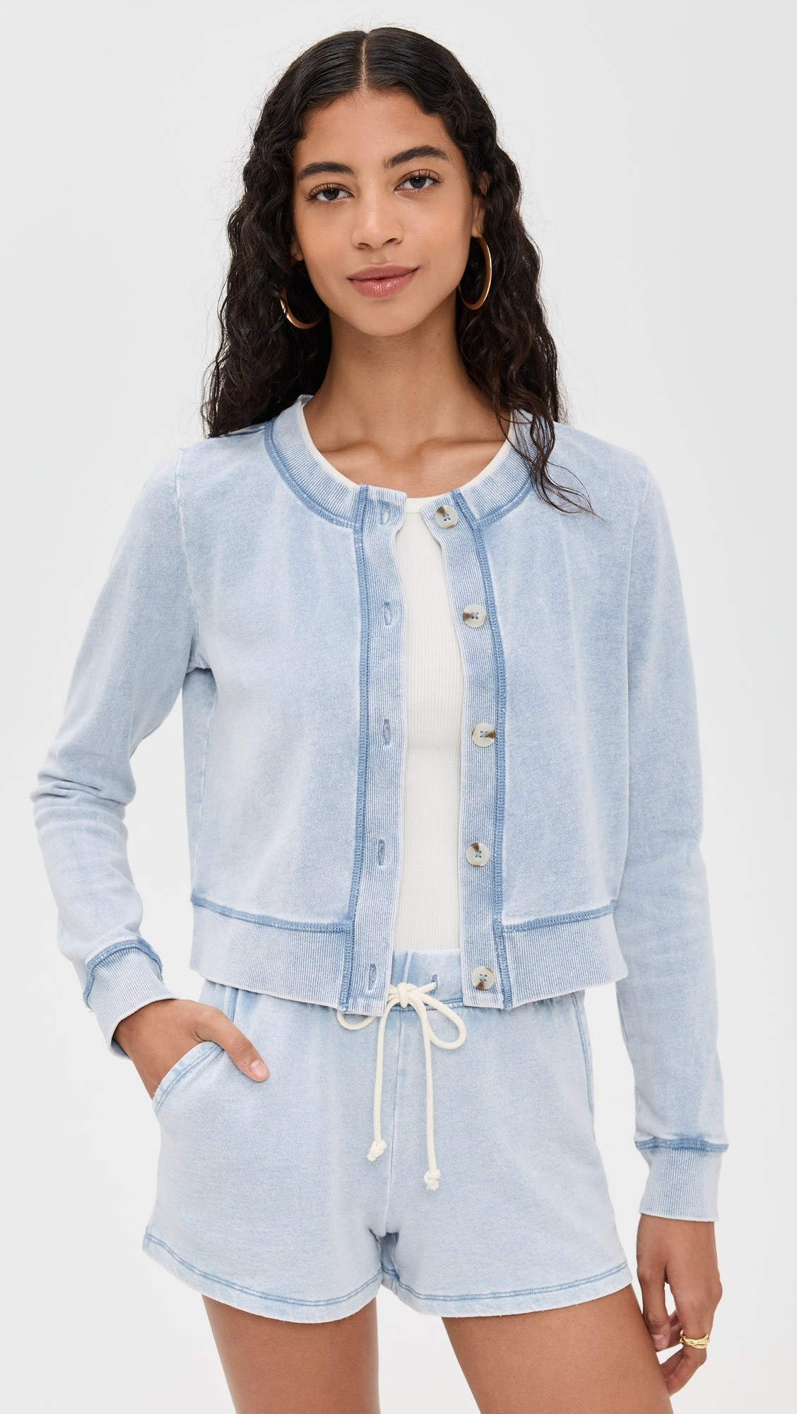 Daily Knit Denim Cardigan | Shopbop