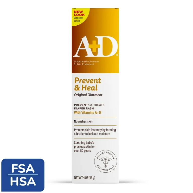 A+D Original Diaper Rash Ointment, 4oz | Walmart (US)
