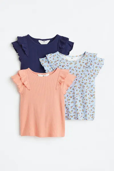 3-pack Ribbed Tops | H&M (US + CA)