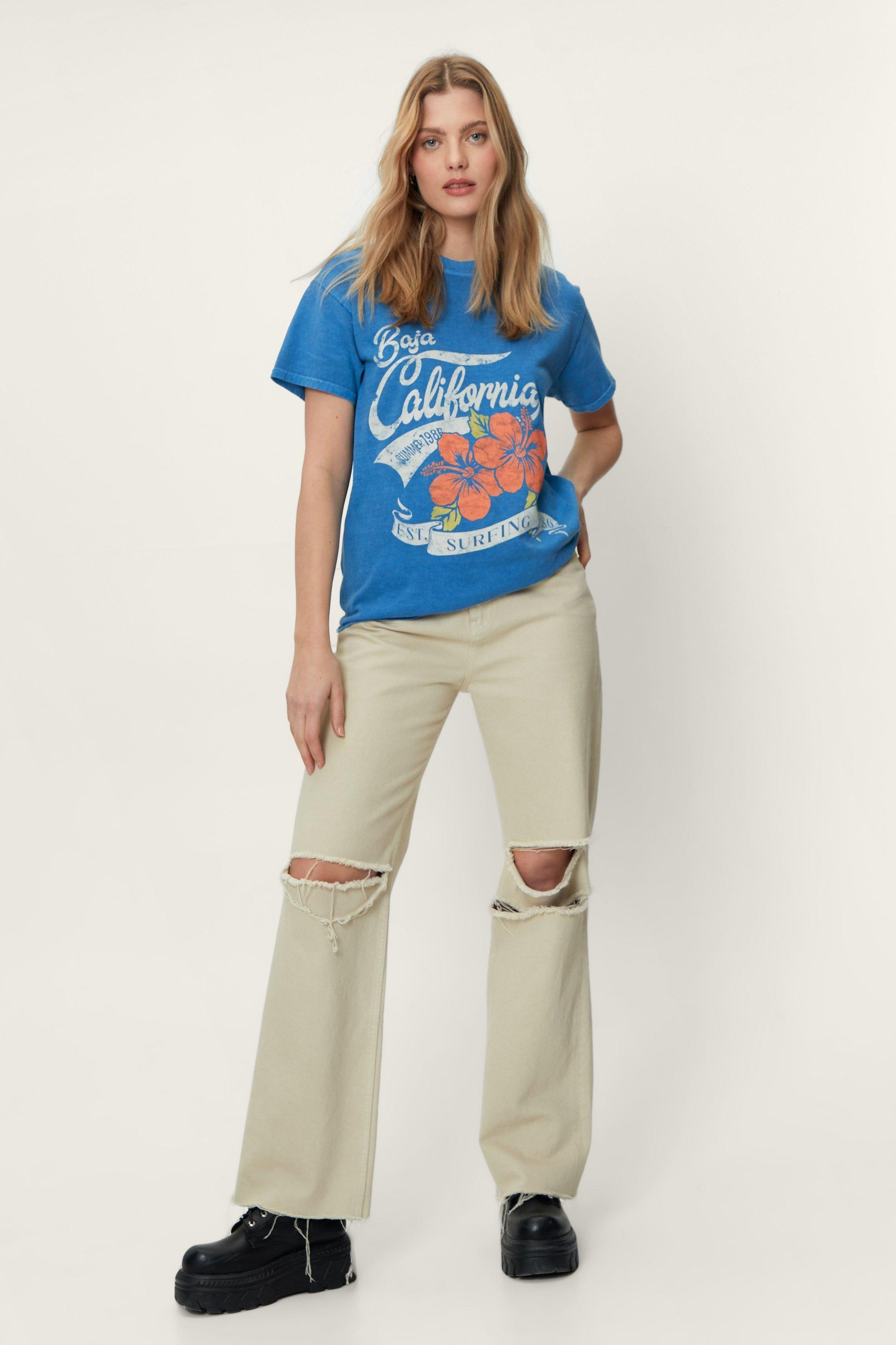 California Surfing Graphic Short Sleeve T-Shirt | Nasty Gal (US)