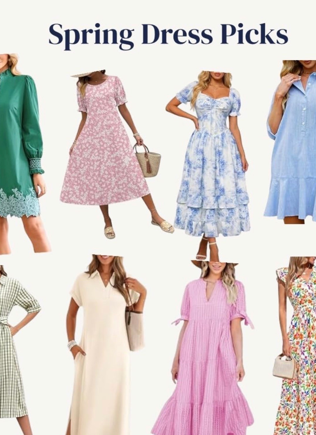 Spring dresses are here!

I tried to mix in a little bit of everything - casual everyday, church/brunch vibes, vacation ready, and a few that feel perfect for spring events.

Which one are you grabbing first?

Follow @dailyfindsbyerica for daily finds + real life in between.

spring dresses for women | casual spring outfits | floral midi dress | lightweight spring maxi dress | affordable spring fashion finds | Easter dress ideas | brunch outfit ideas | feminine spring style

#SpringStyle
#WomensFashionFinds
#MomStyle
#AffordableFashion
#EverydayStyle

#LTKSaleAlert #LTKMidsize #LTKOver40
