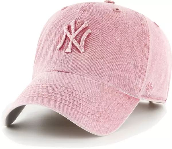 '47 Women's New York Yankees Pink Mist Clean Up Adjustable Hat | Dick's Sporting Goods