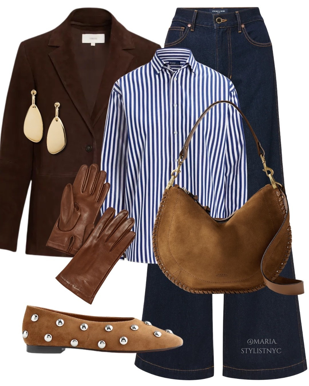 Suede Blazer + Striped Shirt + Jeans Fall Outfit 🍁

#LTKSeasonal #LTKShoeCrush #LTKStyleTip