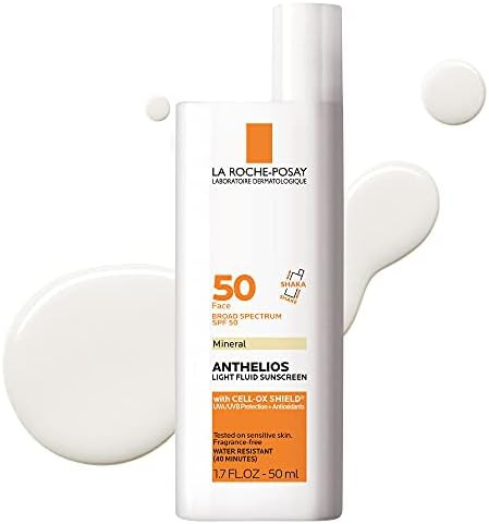 La Roche-Posay Anthelios Mineral Ultra-Light Face Sunscreen SPF 50, Zinc Oxide Sunscreen for Face... | Amazon (US)