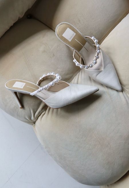 Bridal shoes - perfect height! I also linked the mid heel version of them 🤍

White heels pearl heels wedding season wedding guest 

#LTKShoeCrush #LTKWedding #LTKParties