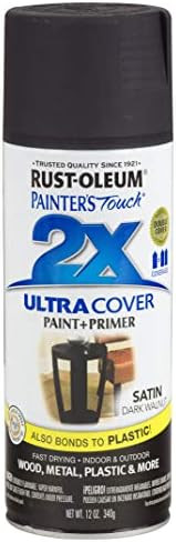 Rust-Oleum 257462 Painter's Touch 2X Ultra Cover, 12 Ounce (Pack of 1), Satin Dark Walnut | Amazon (US)