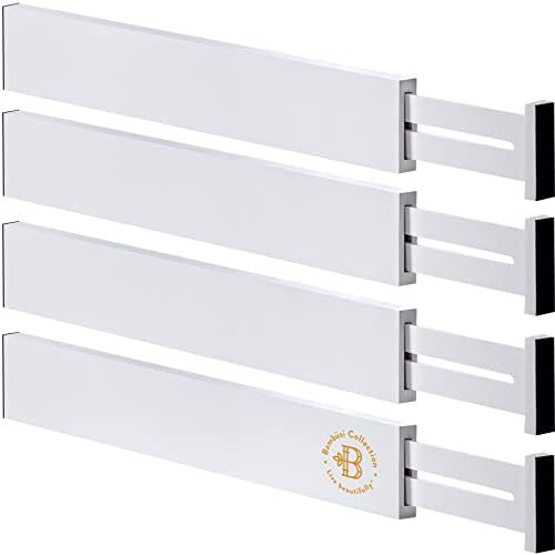 Adjustable Bamboo Drawer Dividers Organizers - Fits Large Drawers Sized 17.5" Upto 22"- Expandable K | Amazon (US)