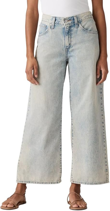 Levi's Women's Middy Wide Leg Ankle Jeans | Amazon (US)