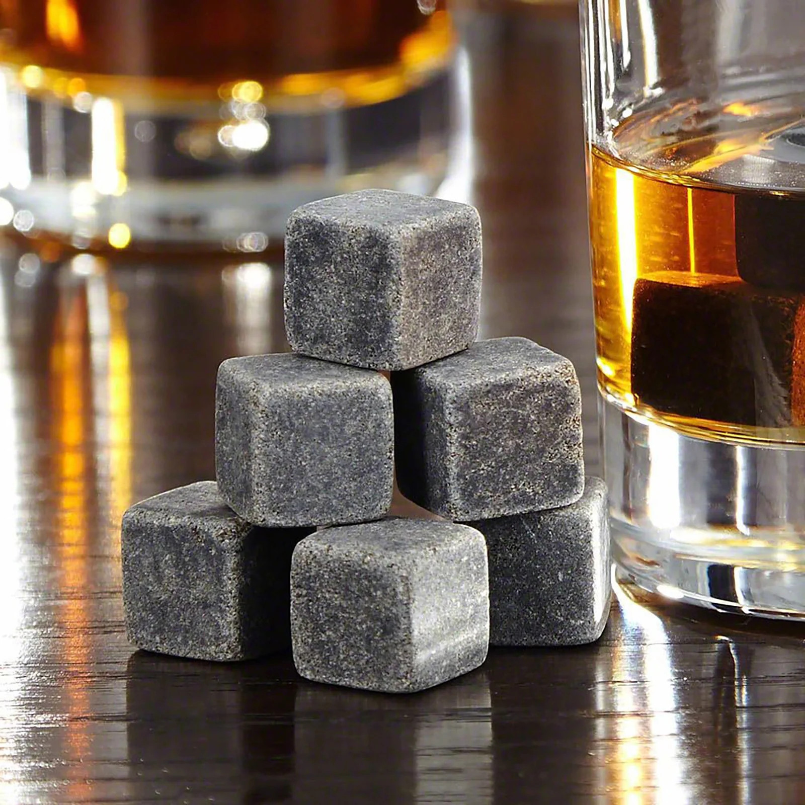 Whiskey Stones Gift Set Of 9 Unique Chilling Stones With Velvet Pouch-Reusable | Walmart (US)