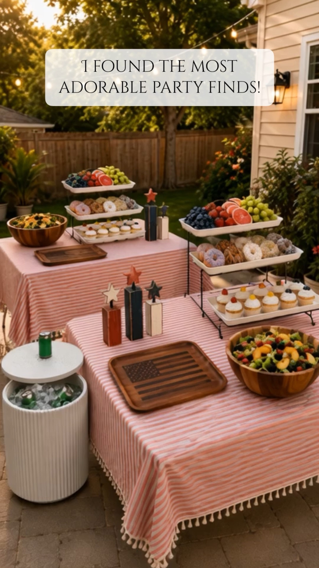 The table cloth and flag tray is my favorite!

#LTKSeasonal #LTKHome #LTKSaleAlert