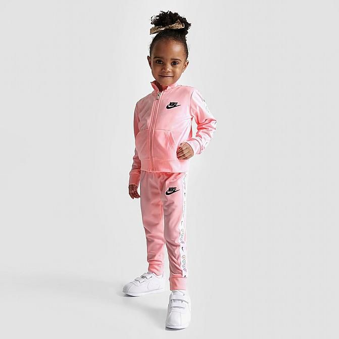 Girls' Toddler Nike Swoosh Love Tricot Track Jacket and Jogger Pants Set | Finish Line (US)