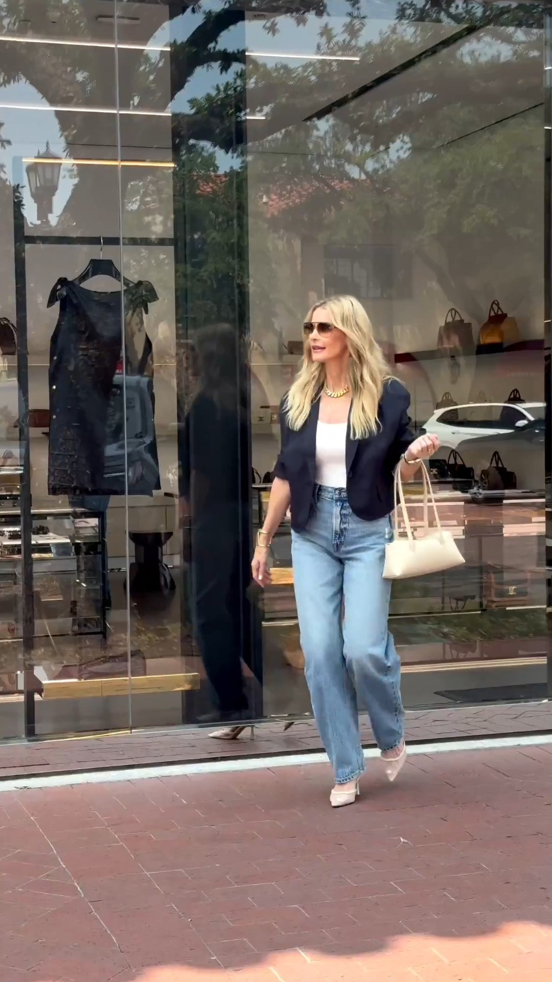Two must-have fall trends in one effortlessly chic look: a cropped blazer and slim barrel jeans! This stylish outfit is modern, flattering, and perfect for everything from lunch to date night. I’m wearing an XS in the blazer and a 24 in the jeans. #FallFashion 

 

#LTKgrwm #LTKootd #LTKOver40