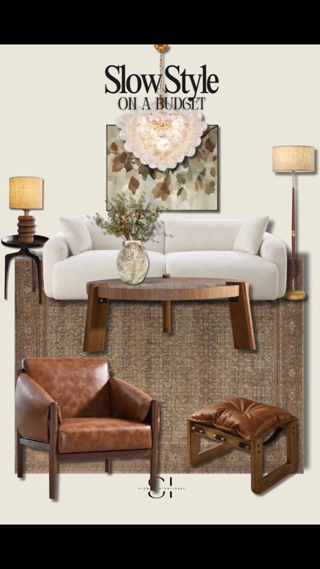 This living room came together with all my favorite warm and cozy details. The mix of creamy boucle, rich leather, and layered wood tones creates such a calm, welcoming space. It’s proof that neutrals don’t have to feel flat—texture and tone make all the difference. Every piece adds to that slow, intentional look that feels elevated but still lived-in.

#LTKHome #LTKSaleAlert