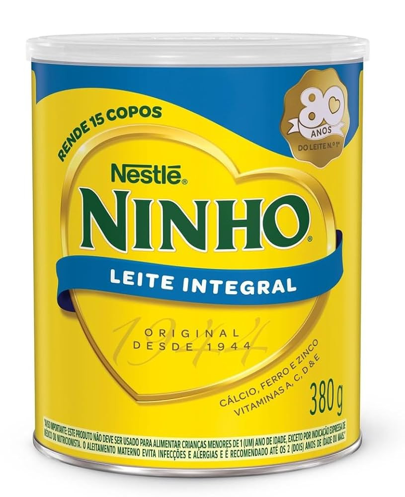 Ninho - Leite em Pó, Integral, 380g | Amazon (BR)