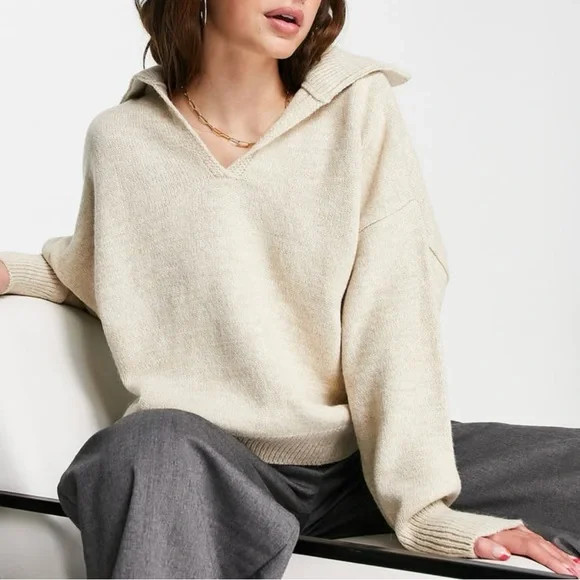 Top shop polo sweater | Poshmark