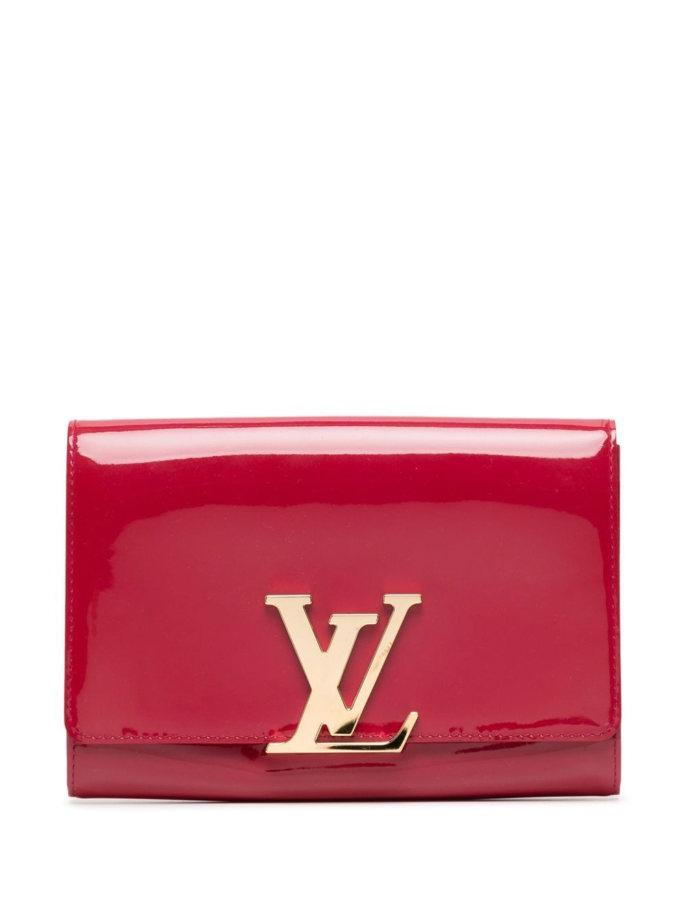 pre-owned logo-plaque clutch bag | Farfetch Global