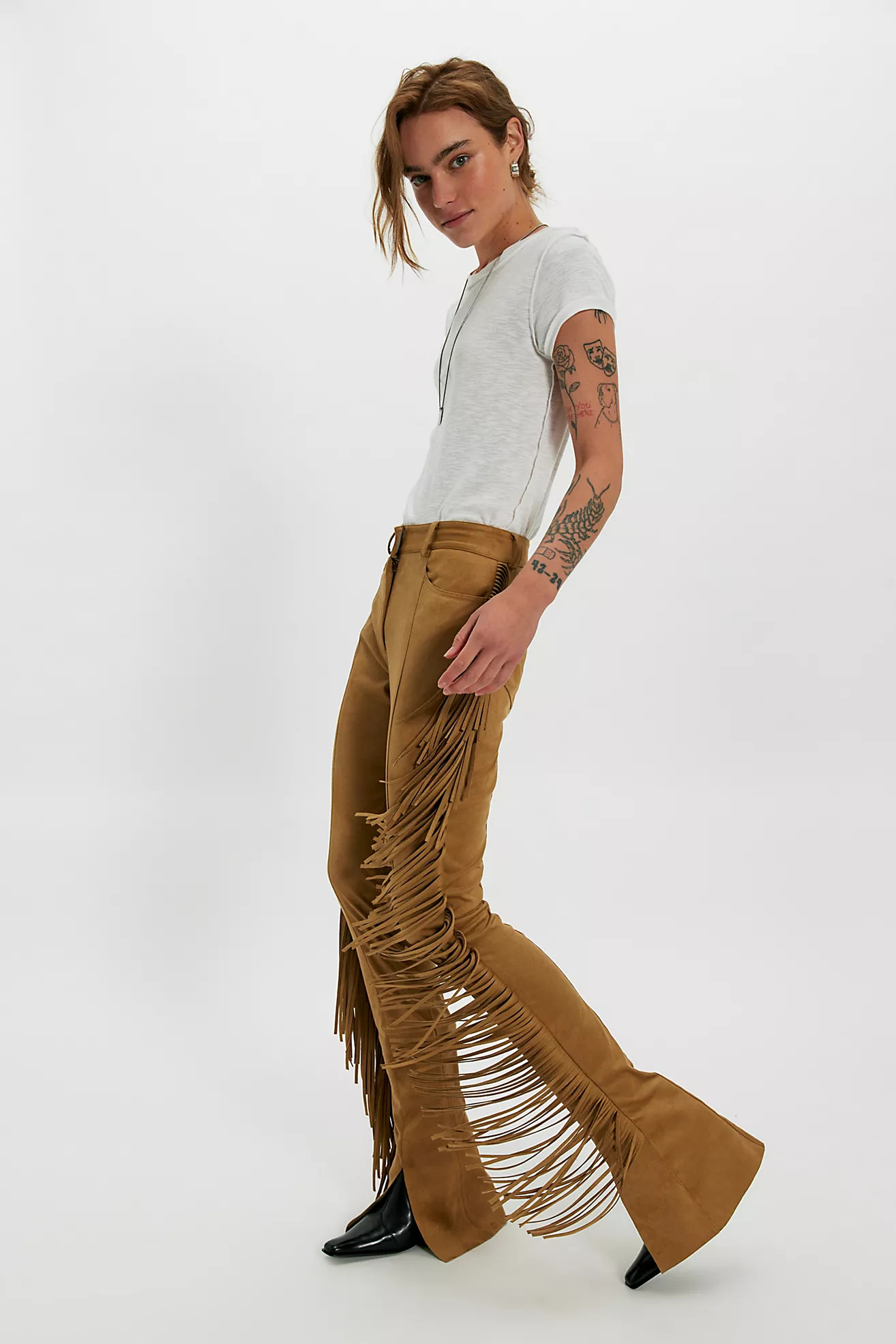 Norma Kamali Fringe Spat Pants | Free People (Global - UK&FR Excluded)