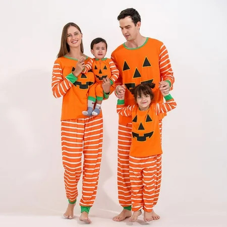 SYNPOS Matching Pajamas Family Pajama Sets Halloween Pajamas Holiday Loungewear Family Costumes Paja | Walmart (US)