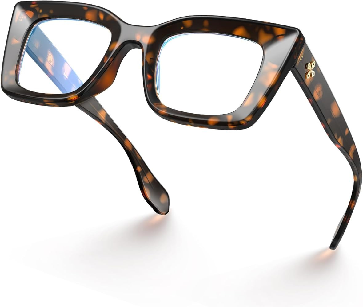 VISOONE Cat Eye Blue Light Blocking Glasses TR90 Anti-glare Women Calida | Amazon (US)