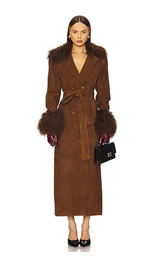 retrofete Britta Trench Coat in Cinnamon from Revolve.com | Revolve Clothing (Global)