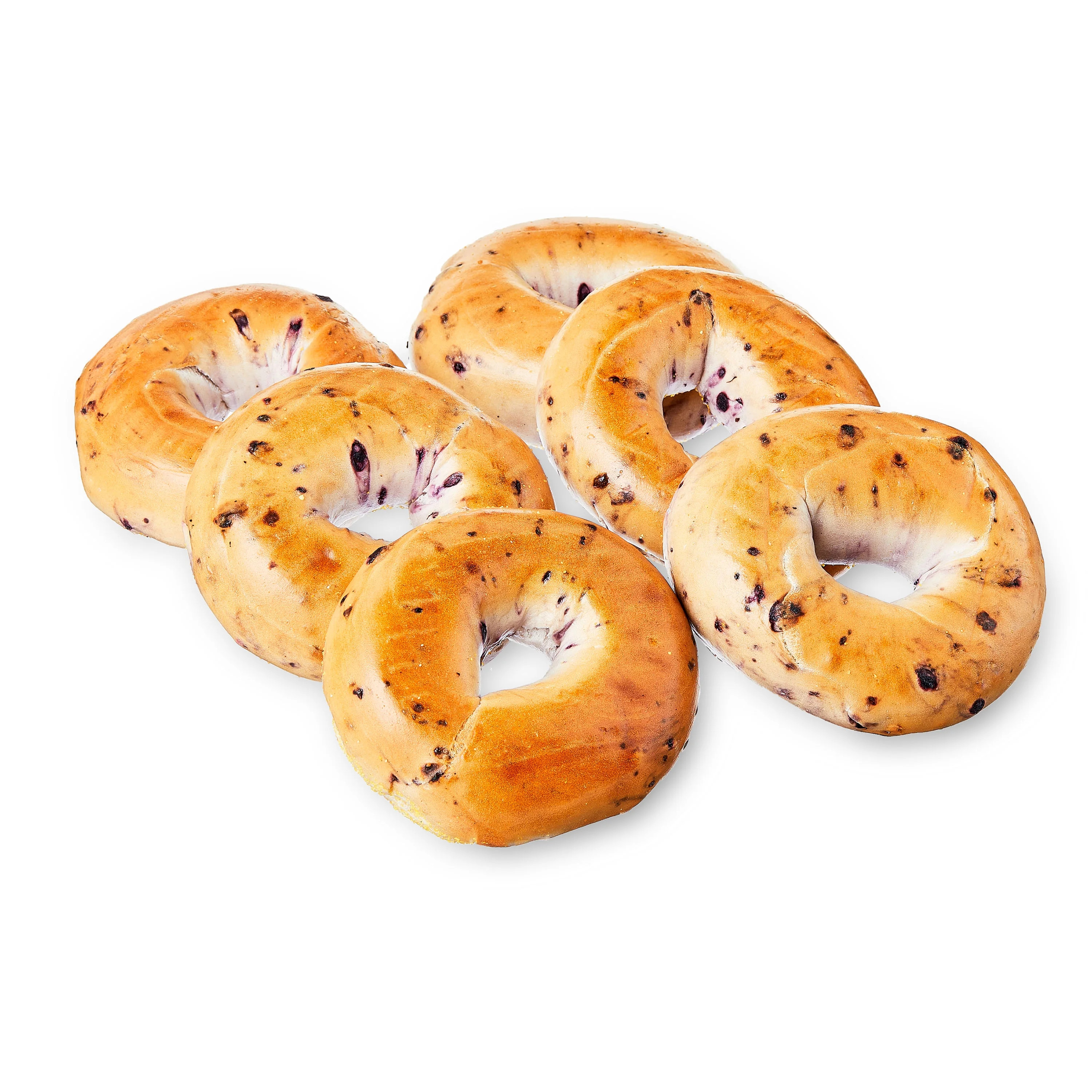 Marketside Fresh Blueberry Bagels, Wheat and Barley Flour, Shelf-Stable, 22.8 oz, 6 Count | Walmart (US)