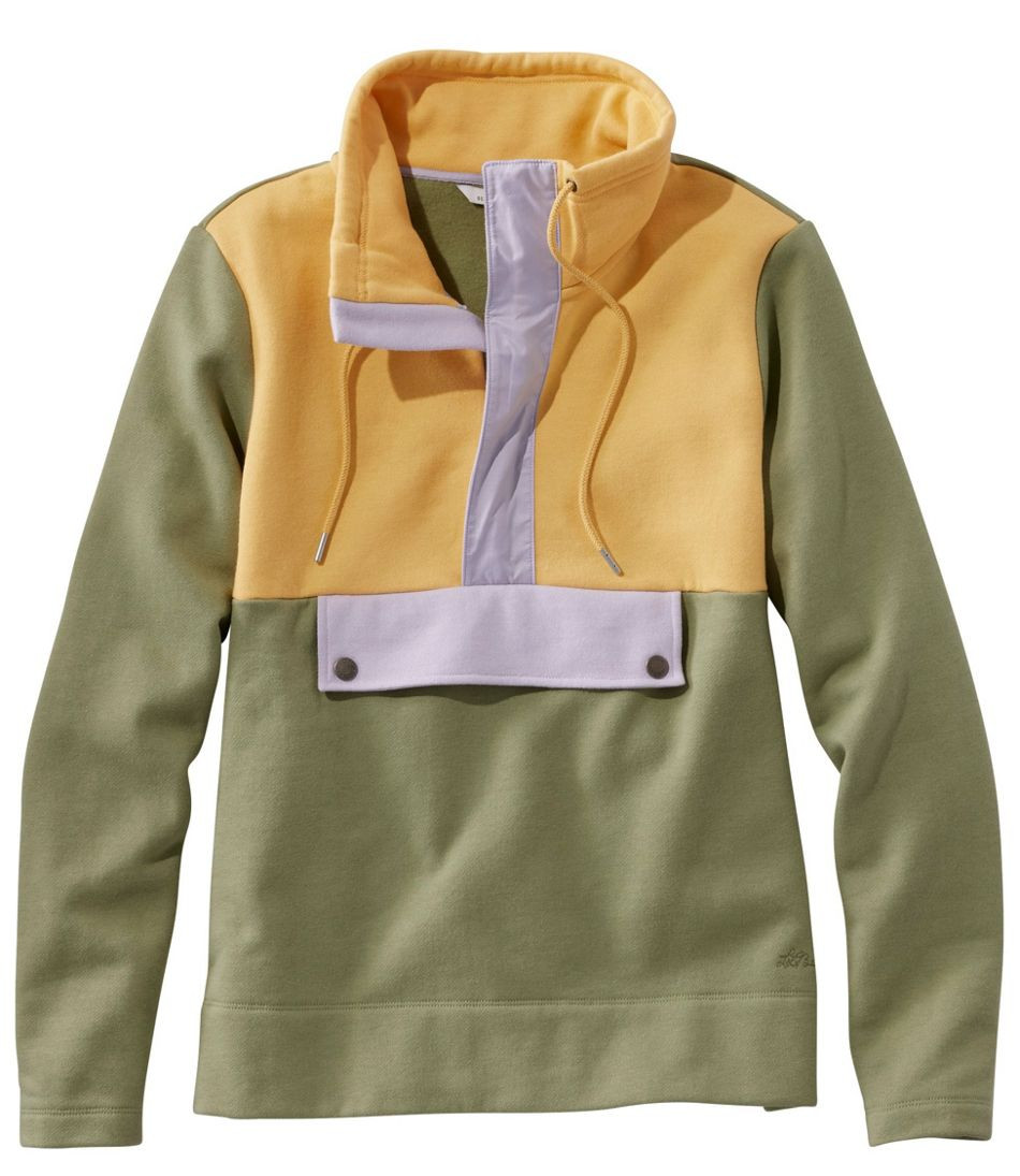 Women's Signature Organic Sweatshirt, Anorak Colorblock | L.L. Bean