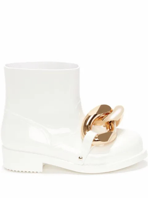 JW Anderson chain-embellished Ankle Boots - Farfetch | Farfetch Global