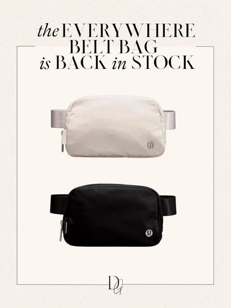 Lululemon belt bag back in stock! Makes a great gift 🫶🏼

Gifts for her, gifts for the trendsetter, gifts for mom, gifts for sister, gifts for friend, holiday gift guide for her, Lululemon gifts, gifts under $50

#LTKHoliday #LTKitbag #LTKGiftGuide