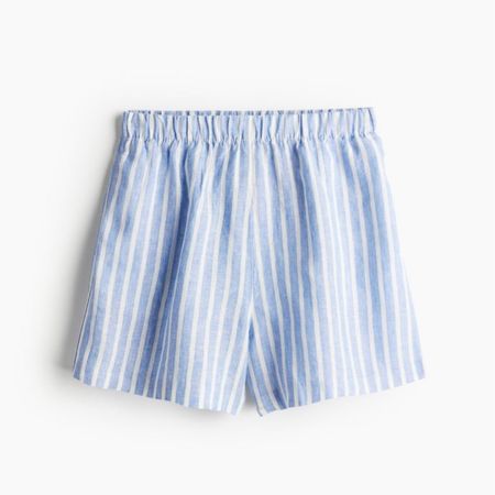 Blue and white striped linen shirt and shorts matching set 

#LTKstyletip #LTKSeasonal #LTKfindsunder50