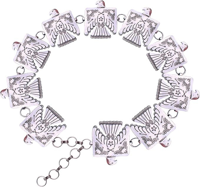 Western Metal Concho Thunderbird Fashion Waist Belt No. 33 | Amazon (US)