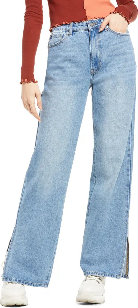 Split Wide Leg Jeans | Nordstrom