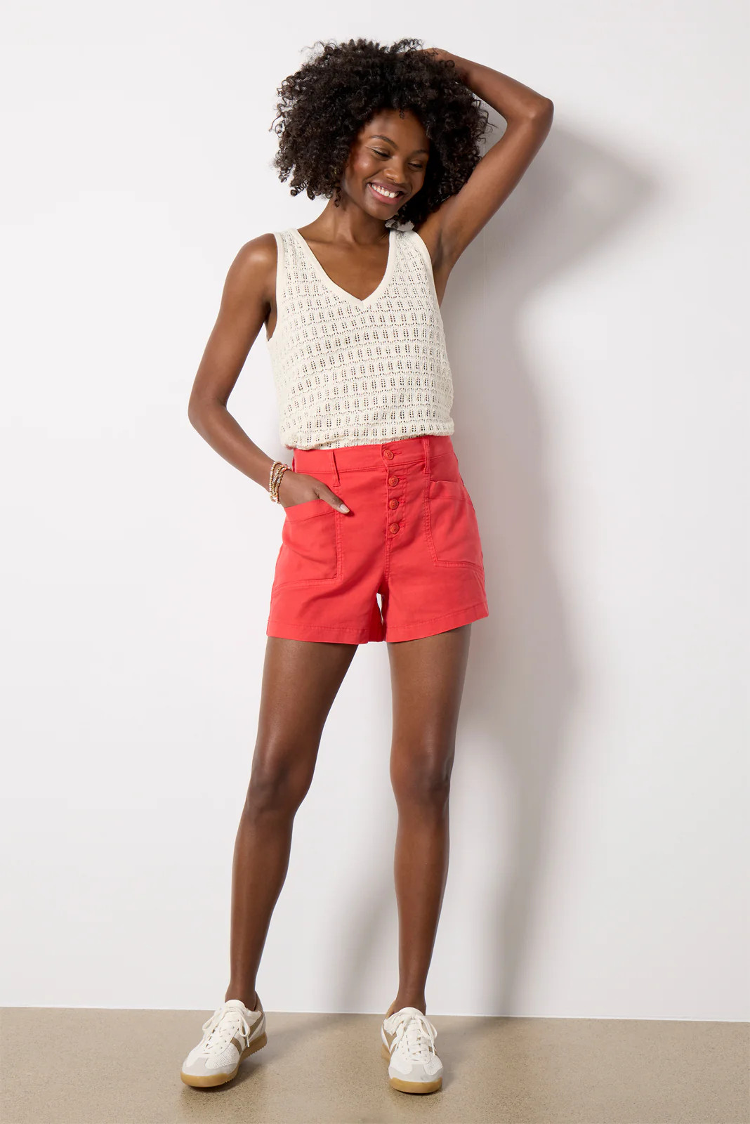 Joelle Stretch Linen Short | Evereve