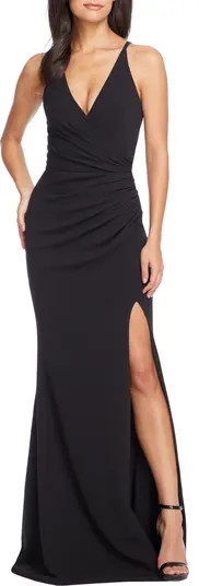 Jordan Ruched Side Slit Gown | Nordstrom