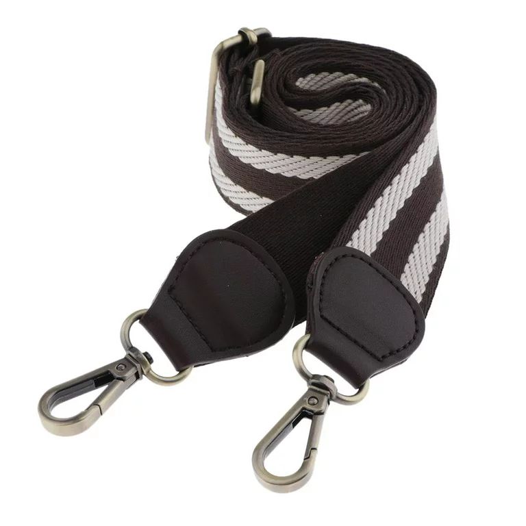 Wide Purse Strap Replacement Adjustable Handbag Strap white and and and Coffee | Walmart (US)