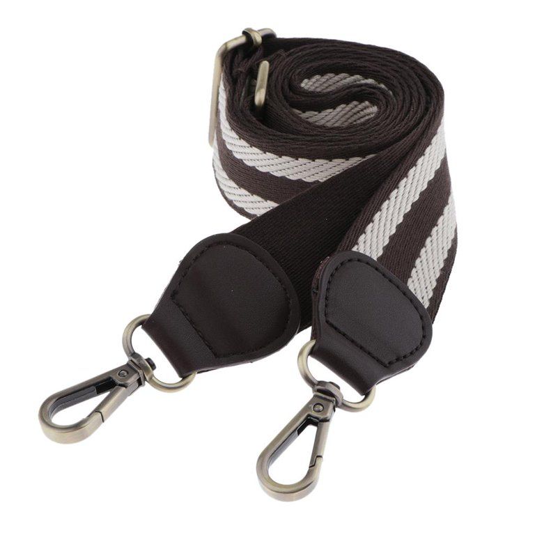 Wide Purse Strap Replacement Adjustable Handbag Strap white and and and Coffee | Walmart (US)