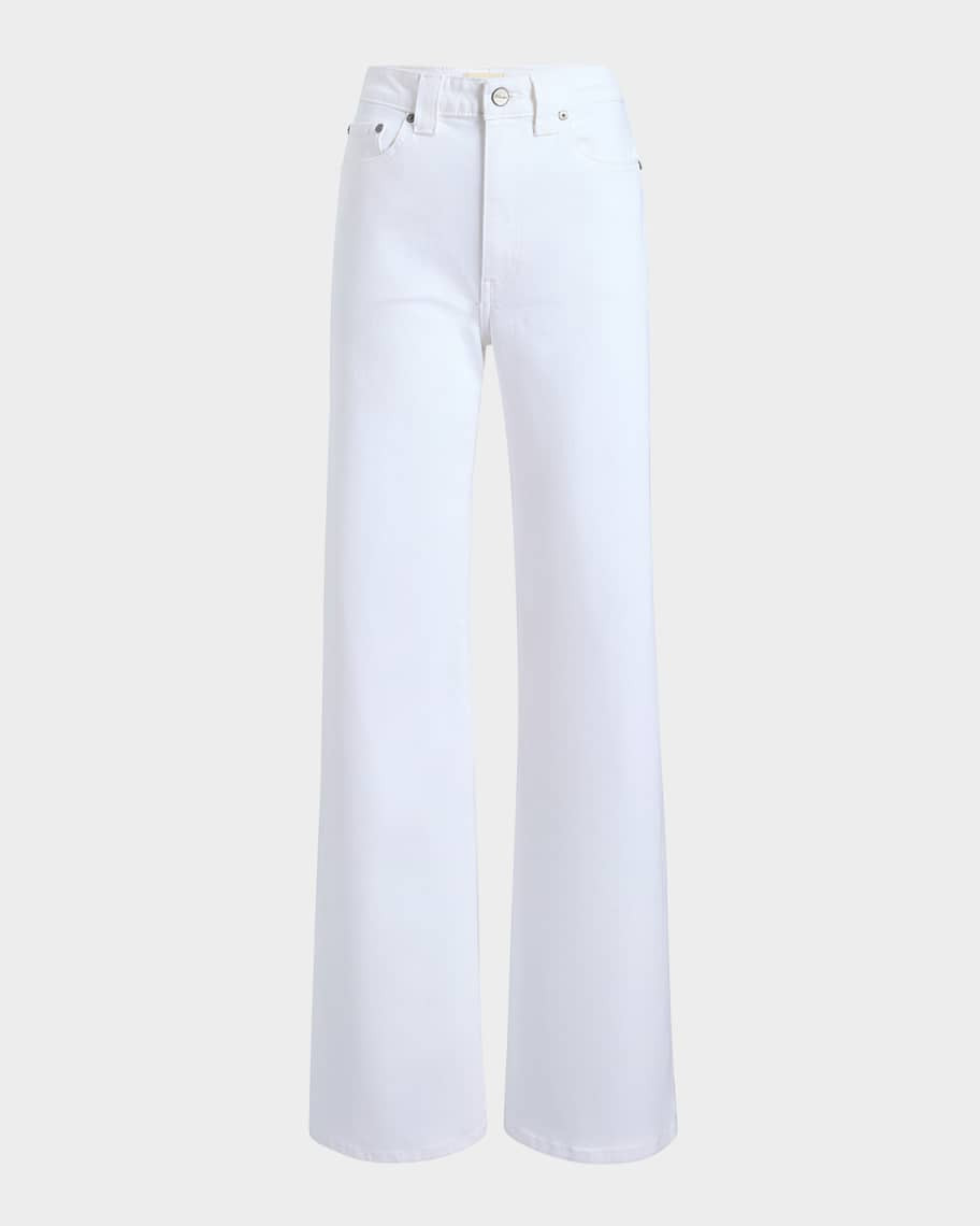 Khaite Dane Mid-Rise Wide-Leg Jeans | Neiman Marcus