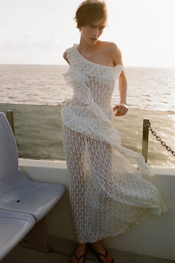 LONG LACE SKIRT | Zara US