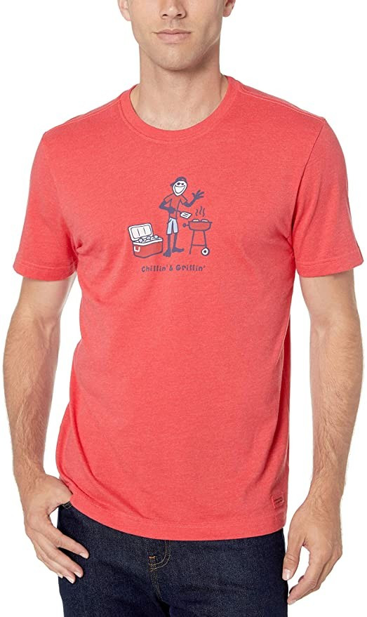 Life is Good Mens Jake Grillin Graphic T-Shirt | Amazon (US)