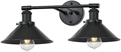 Passica Decor Modern Industrial Farmhouse 2-Light Vanity Light,Bathroom Living Room Double Sconce wi | Amazon (US)