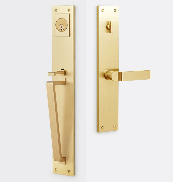 Tabor D-Handle & Lever Exterior Door Hardware Tube Latch Set | Rejuvenation