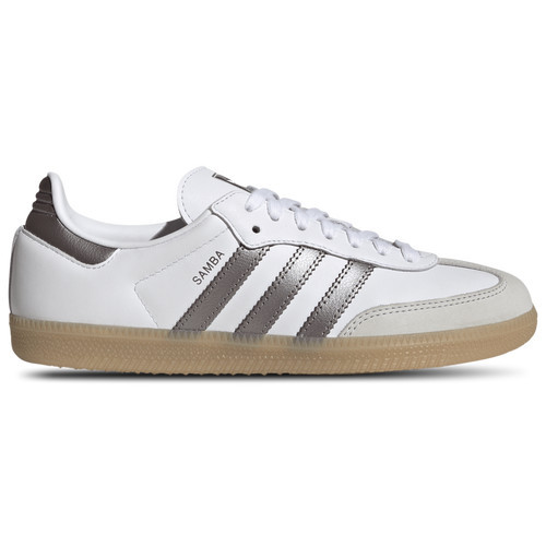 adidas Women's Originals Samba - Basketball Shoes - Footwear White/Coffee Metallic/Gum | Champs Sports Canada