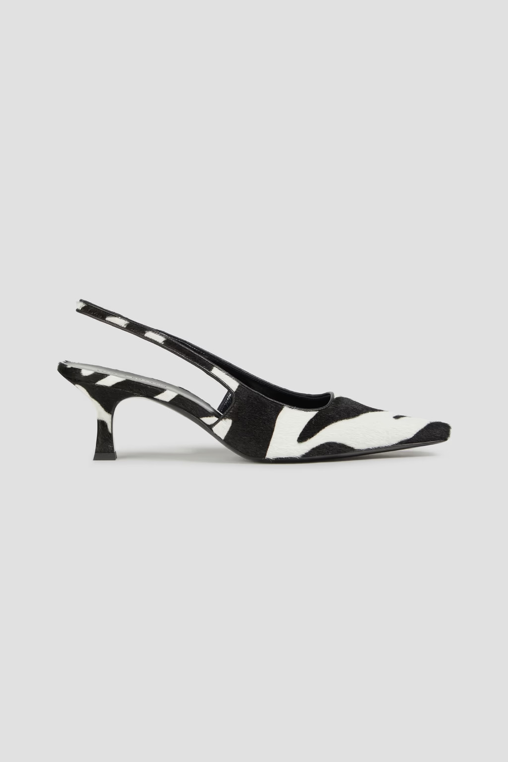 Zebra-print calf hair slingback pumps | The Outnet (US and CA)