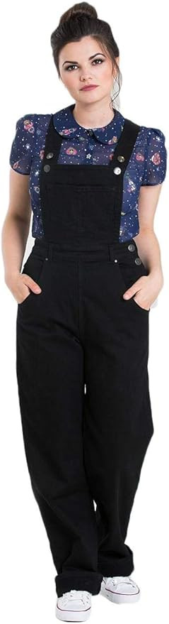 Hell Bunny Damen Latzhose Elly May Denim Dungarees 5474 | Amazon (DE)