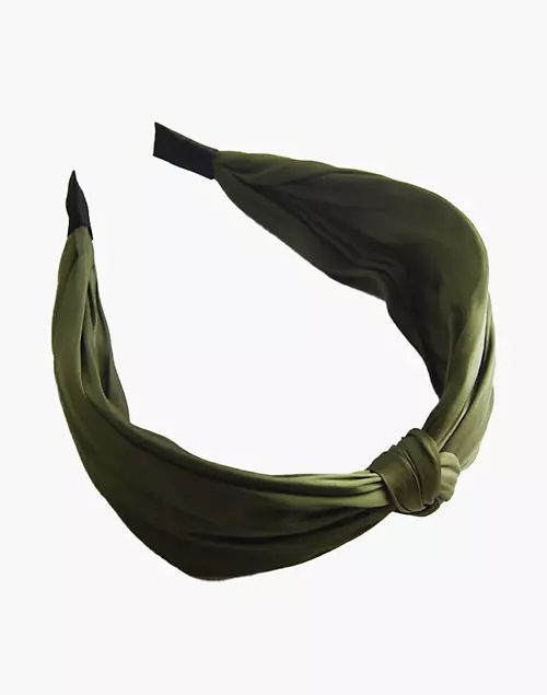 WE ARE CHIMMI Satin Knotted Headband | Madewell