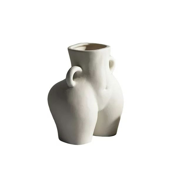 Raruxxin Flower Pot, Nude Human Hip Shape Ceramic Vase Garden Pot Household Desktop Decor for Pla... | Walmart (US)