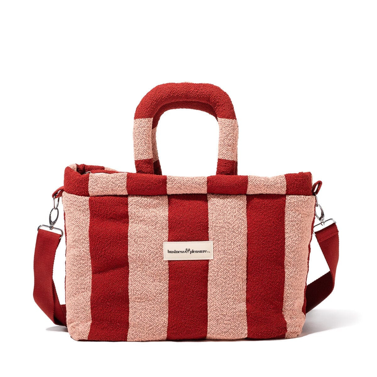 The Cloud Cooler Tote Bag Terry Terracotta Stripe | Business & Pleasure Co.