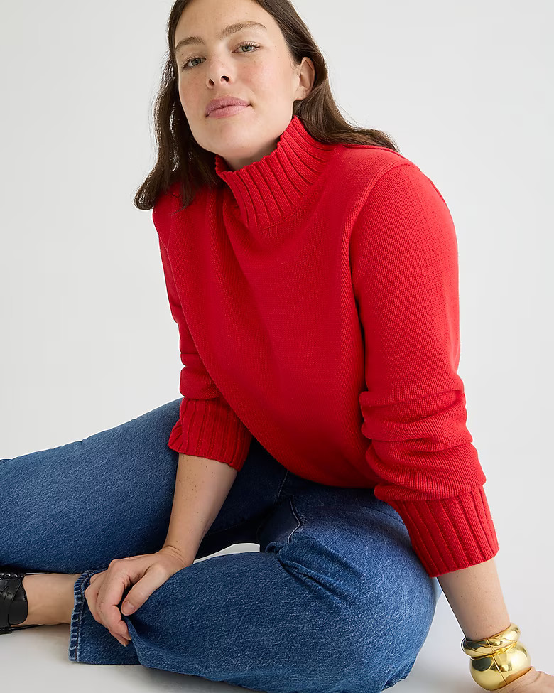 Cotton turtleneck sweater | J. Crew US